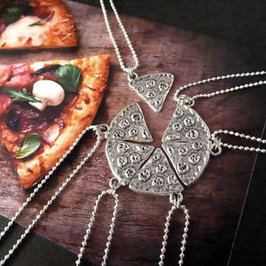 - 6 Slices of Pizza Necklaces - Friend Party